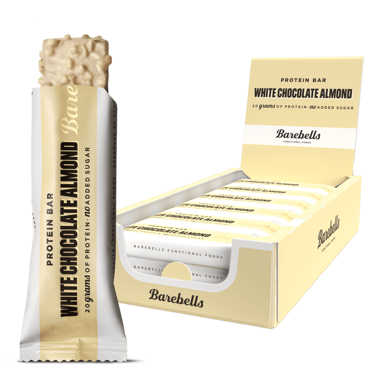 Barebells Protein Bar 55g White Chocolate Almond packshot