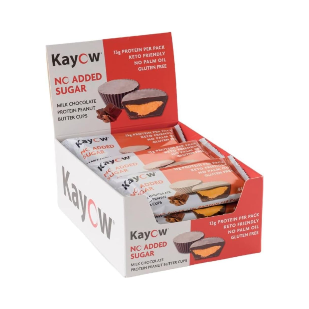 Kayow Nutrition Peanut Butter Cups 12x44g Milk Chocolate packshot