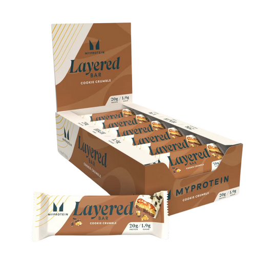 MyProtein-Layered-Bar-12x60g-Cookie-Crumble Cookie Crumble packshot