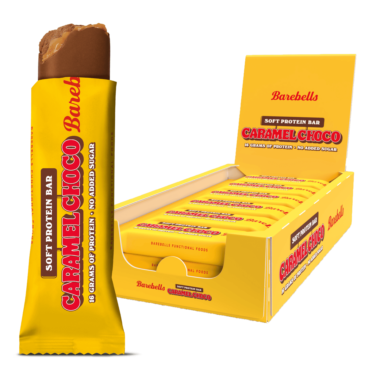 Barebells Soft Protein Bar 55g Caramel Choco packshot