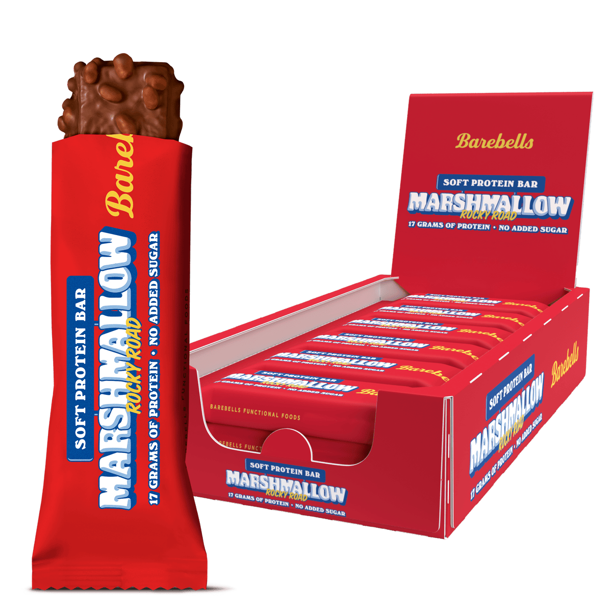Barebells Soft Protein Bar 55g Marshmallow Rocky Road packshot