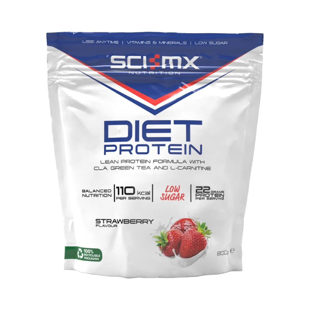 Sci-MX Diet Protein 800g - Strawberry
