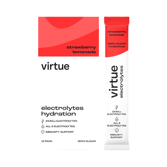 Virtue Clean Energy Electrolytes Hydration 12x5g Strawberry Lemonade
