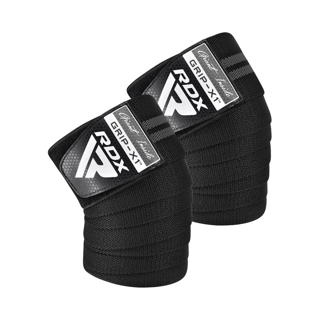 RDX Gym Knee Wrap Black/Grey packshot