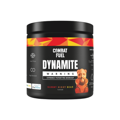 Combat Fuel Dynamite Pre-Workout 350g Gummy Hixxy Bear