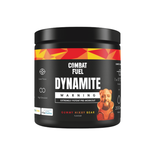 Combat Fuel Dynamite Pre-Workout 350g Gummy Hixxy Bear