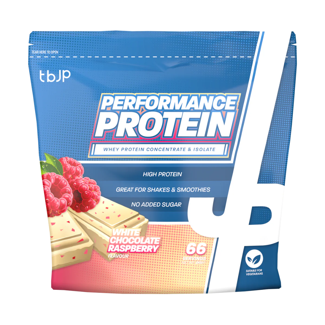 Trained By JP Performance Protein 2kg White Chocolate Raspberry packshot