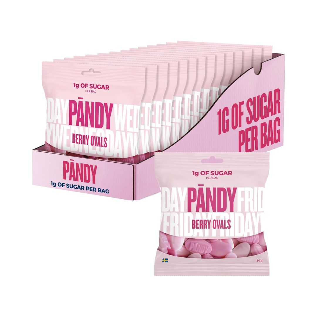 PANDY Candy 14x50g Berry Ovals packshot