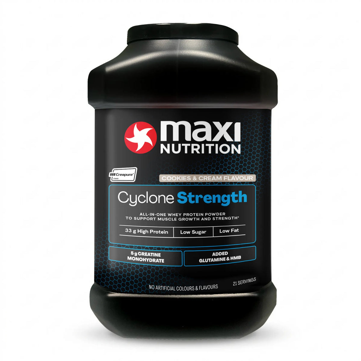 MaxiNutrition Cyclone 1.26kg Cookies & Cream packshot