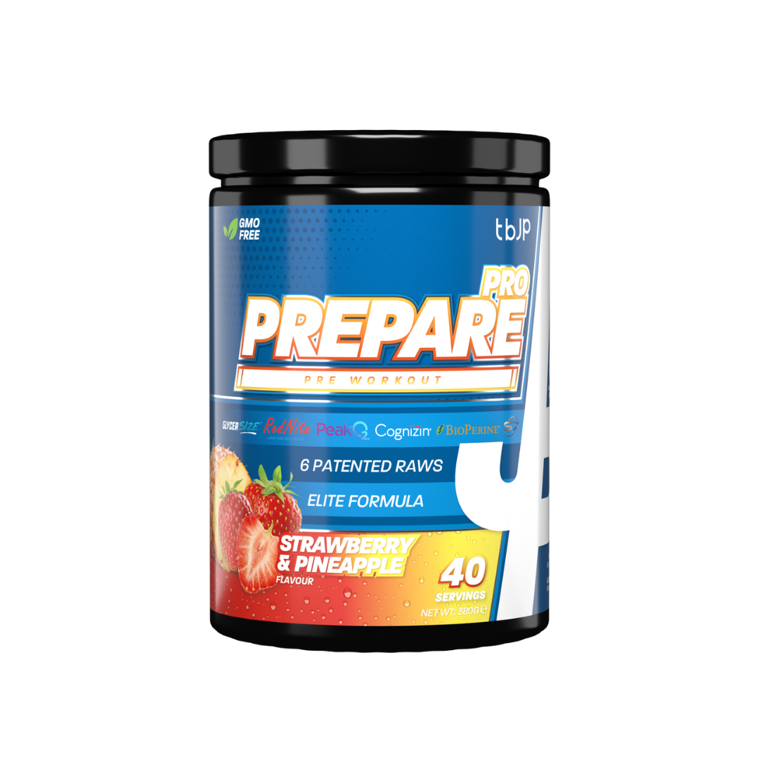 Trained By JP PrePare Pro 380g Strawberry Pineapple packshot
