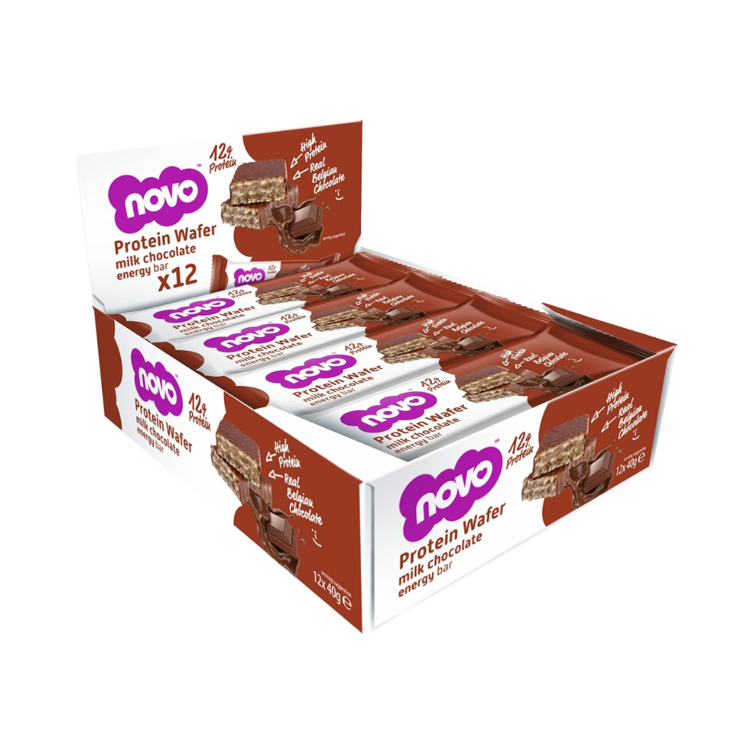 Novo protein wafer box, MILK CHOCOLATE