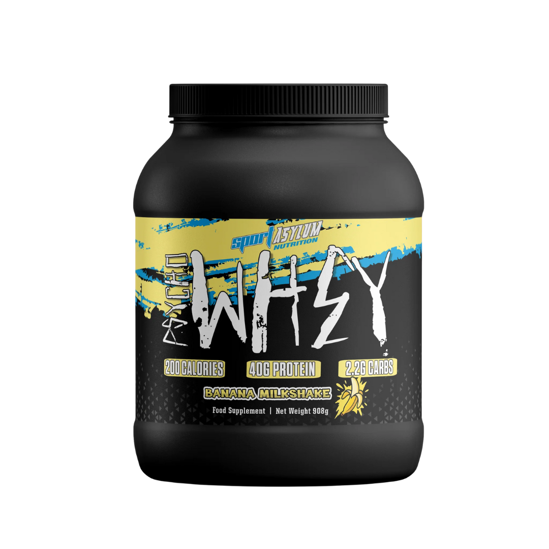 Sport Asylum Psycho Whey 908g Banana Milkshake packshot
