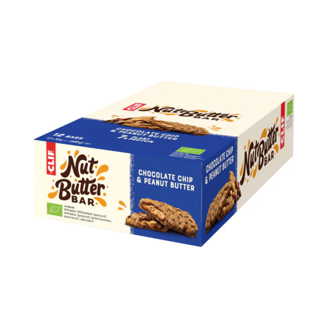 CLIF Nut Butter Bar 12x50g Chocolate Chip Peanut Butter packshot