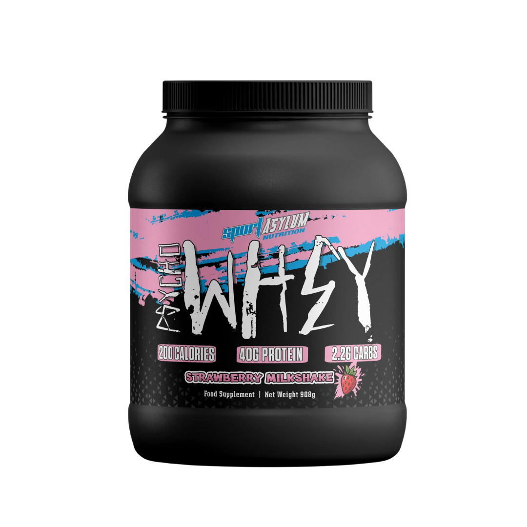 Sport Asylum Psycho Whey 908g Strawberry Milkshake packshot