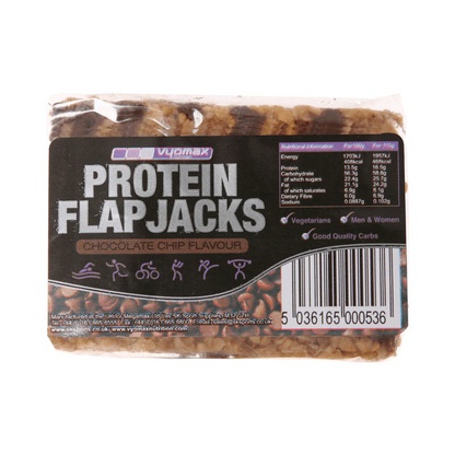 Vyomax Nutrition Protein Flapjacks 12x100g Choc Chip