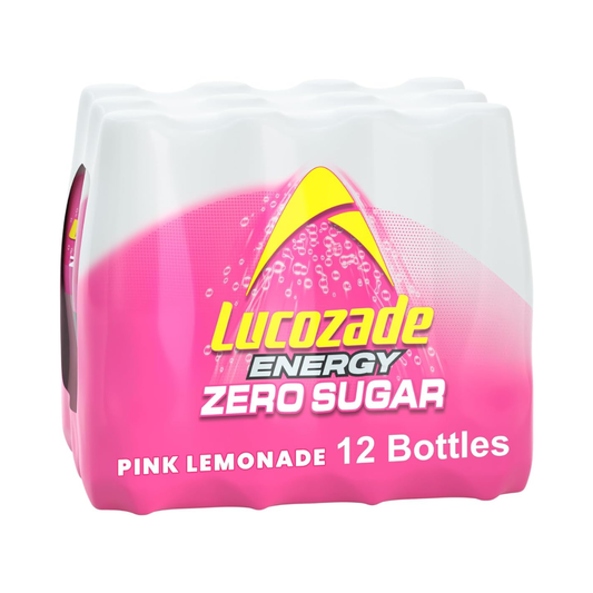 Lucozade Energy Zero Sugar Pink Lemonade 12 x 500ml