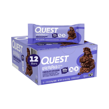 Quest Nutrition Overload Protein Bar 12x60g Chocolate Explosion