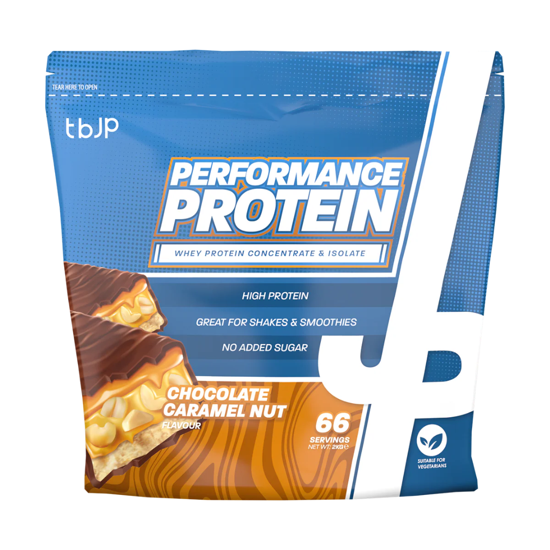 Trained By JP Performance Protein 2kg Chocolate Caramel Nut packshot