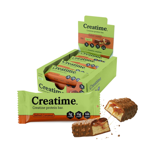 Creatime Creatine Protein Bar 12x50g Salted Caramel packshot