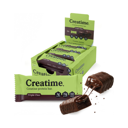 Creatime Creatine Protein Bar 12x50g Triple Choc packshot