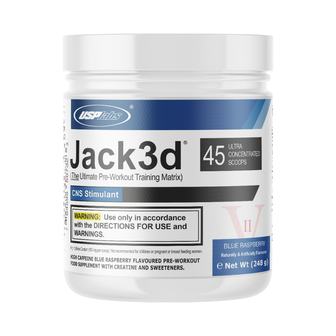 USP Labs Jack3d Advanced 248g Blue Raspberry packshot
