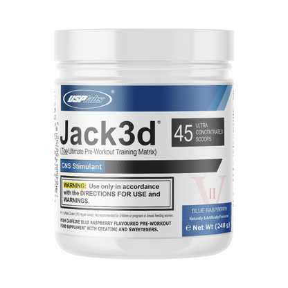 USP Labs Jack3d Advanced 248g Blue Raspberry packshot