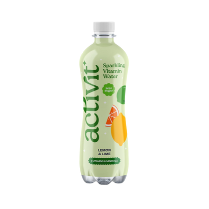 Activit Sparkling Vitamin Water 500ml bottle Lemon & Lime