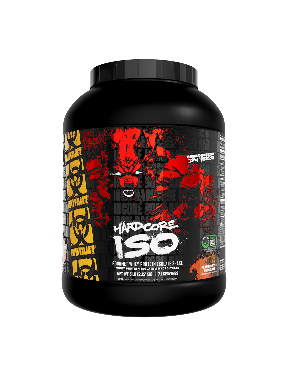 Mutant Hardcore Iso 2.27kg - Peanut Butter Chocolate