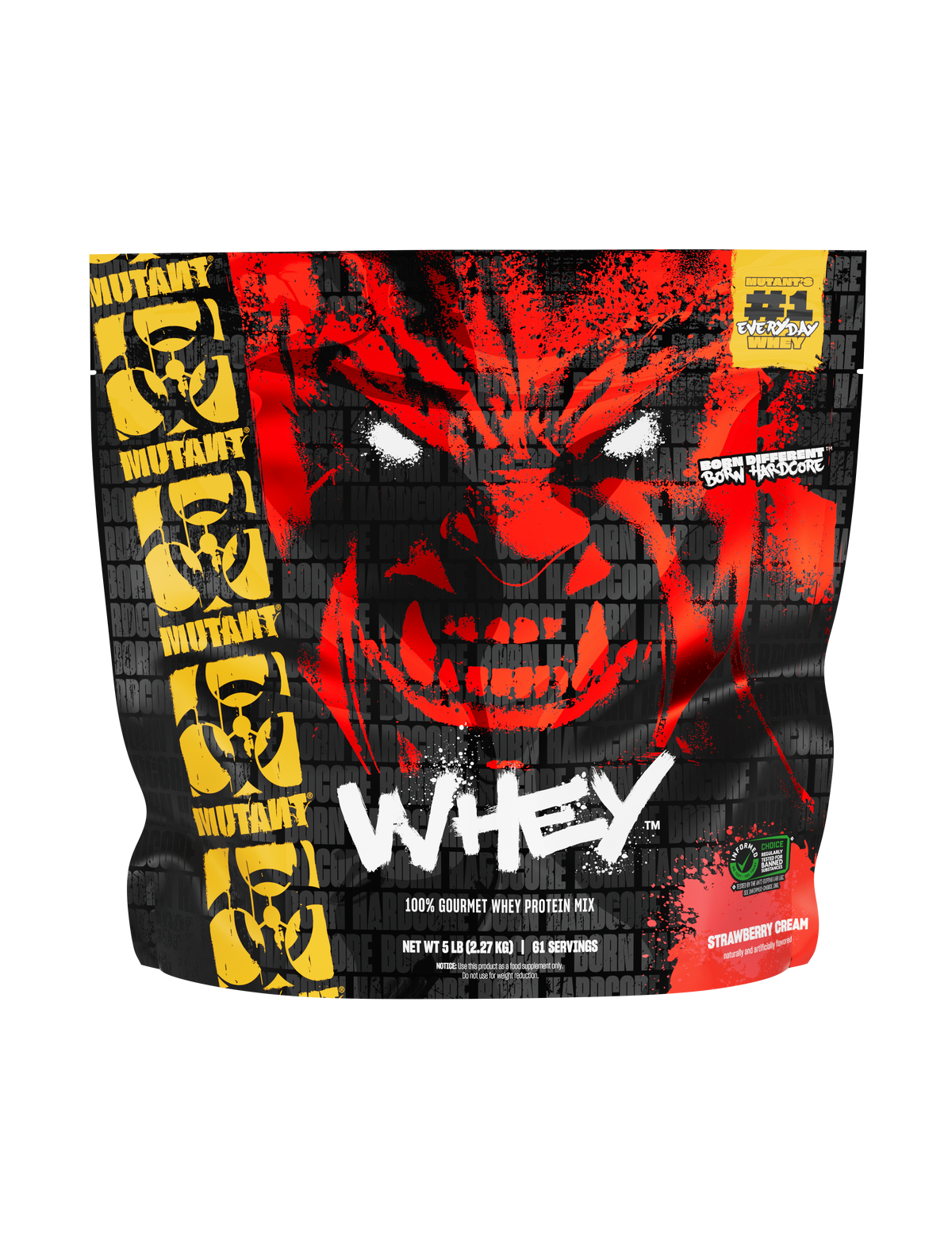 Mutant Whey 2.27kg Strawberry packshot