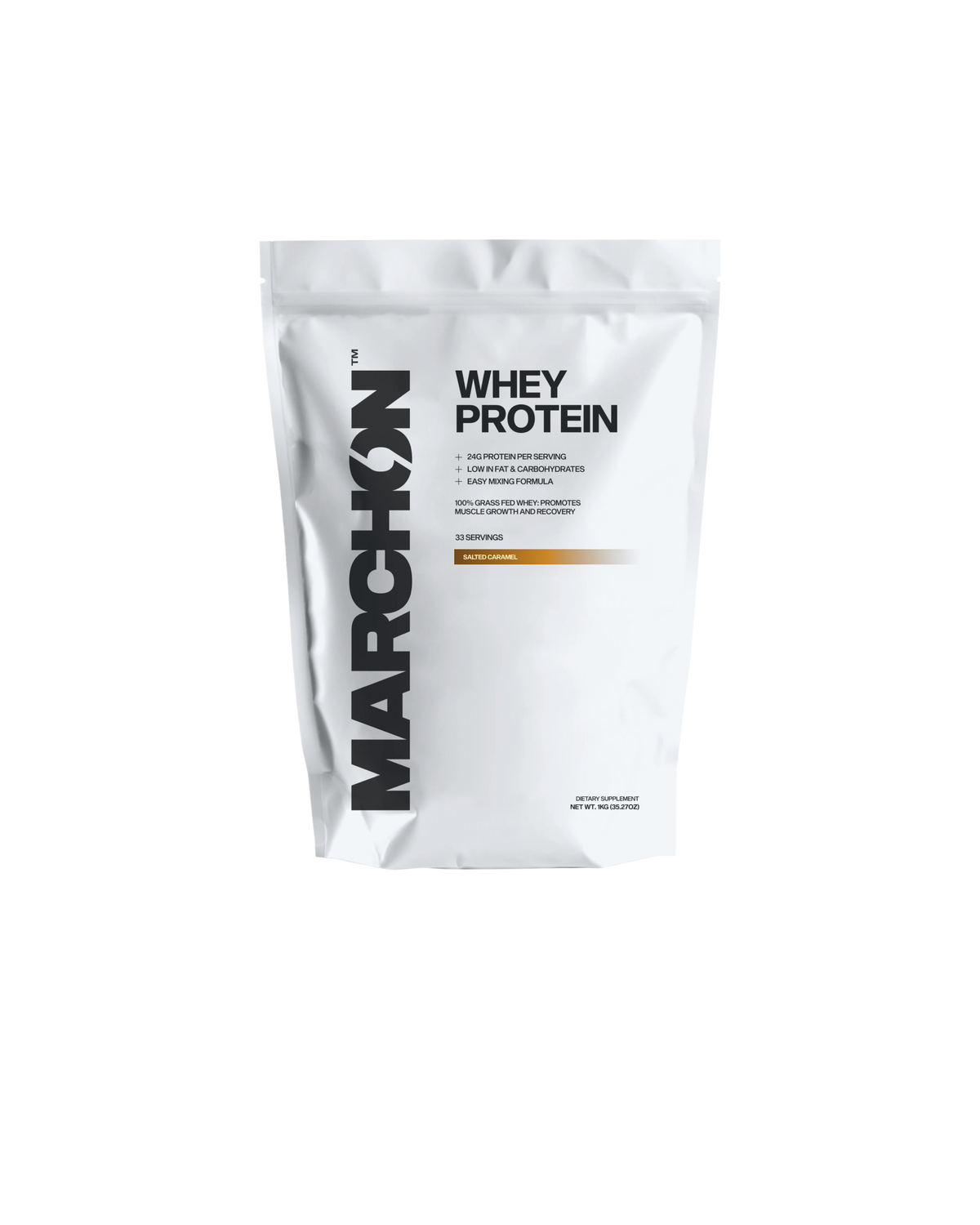 Marchon Supplements Whey Protein 1kg Salted Caramel packshot
