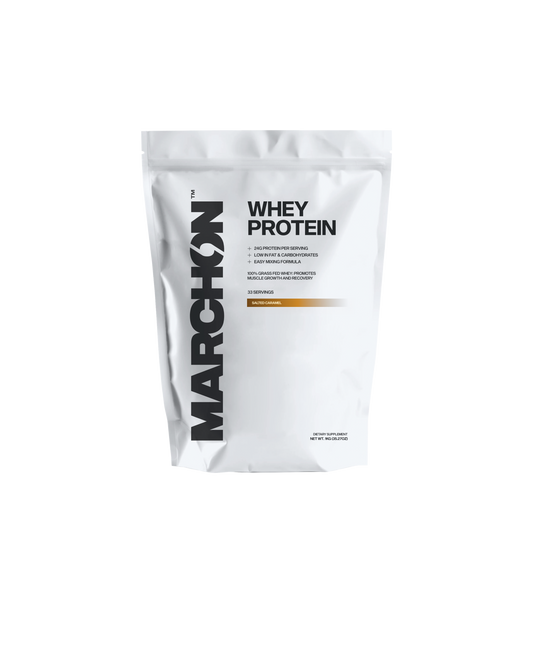 Marchon Supplements Whey Protein 1kg Salted Caramel packshot