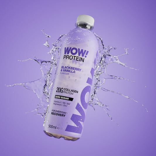 WOW! Protein 12x500ml Blackberry & Vanilla packshot
