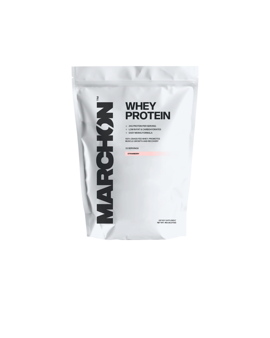 Marchon Supplements Whey Protein 1kg Strawberry packshot