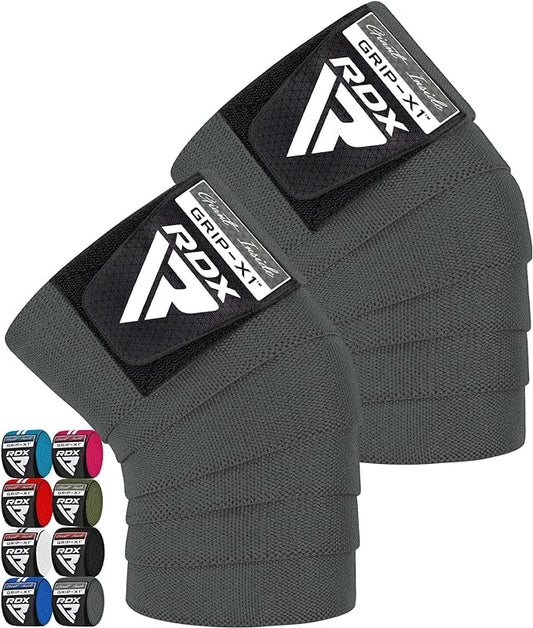 RDX Gym Knee Wraps K1 Grey packshot