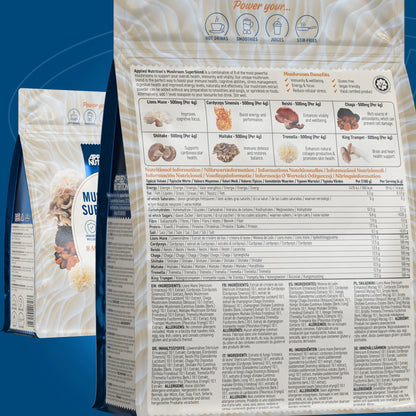 Applied Nutrition Mushroom Superblend 160g - Unflavoured nutrition information