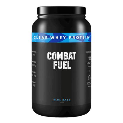 Combat Fuel Clear Whey Protein 490g Blue Razz packshot
