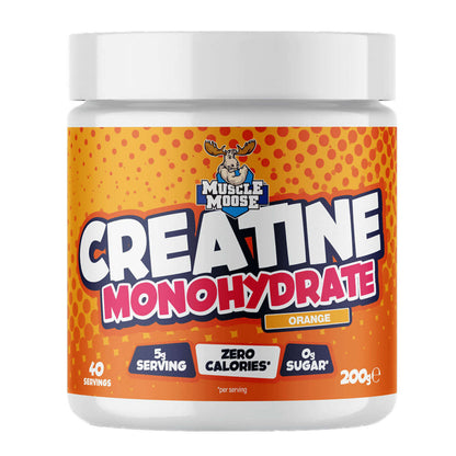 Muscle Moose Creatine Monohydrate (Flavoured) 200g Orange packshot
