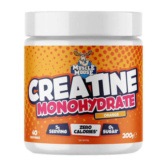 Muscle Moose Creatine Monohydrate (Flavoured) 200g Orange packshot