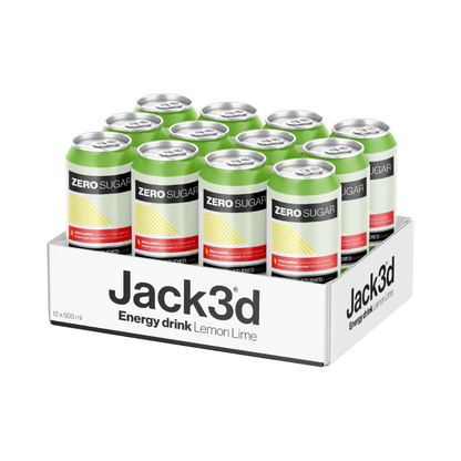 USP Labs Jack3d Energy 12x500ml Lemon Lime packshot