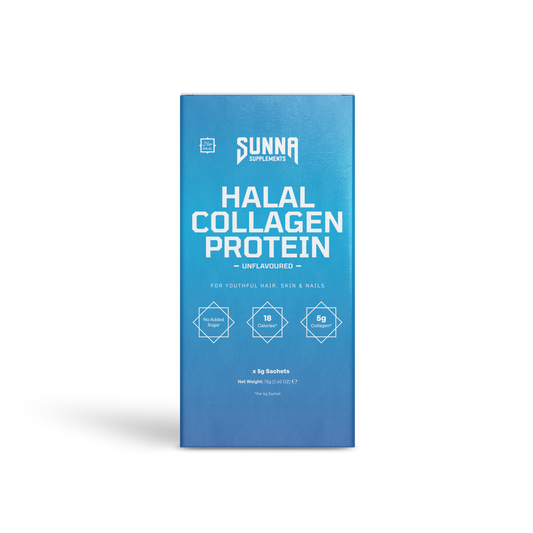 Sunna Supplements Halal Collagen Protein Sachets 15x5g Unflavoured packshot