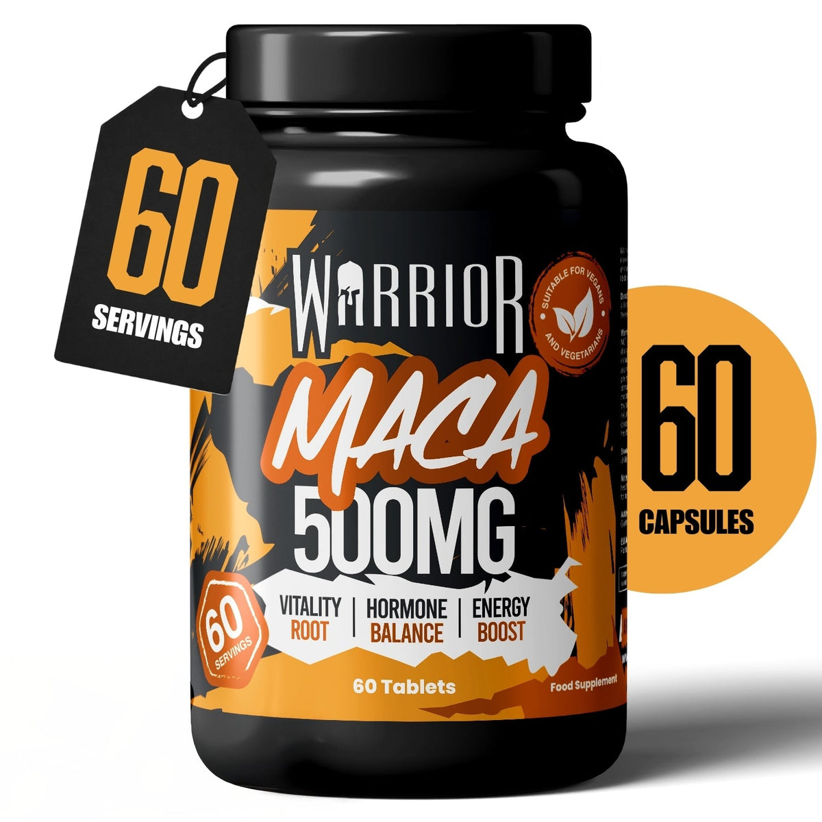 Warrior Core MACA 60 Tabs packshot