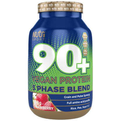 NutriSport 90+ Vegan Protein 908g - Strawberry