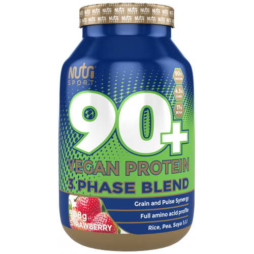 NutriSport 90+ Vegan Protein 908g - Strawberry