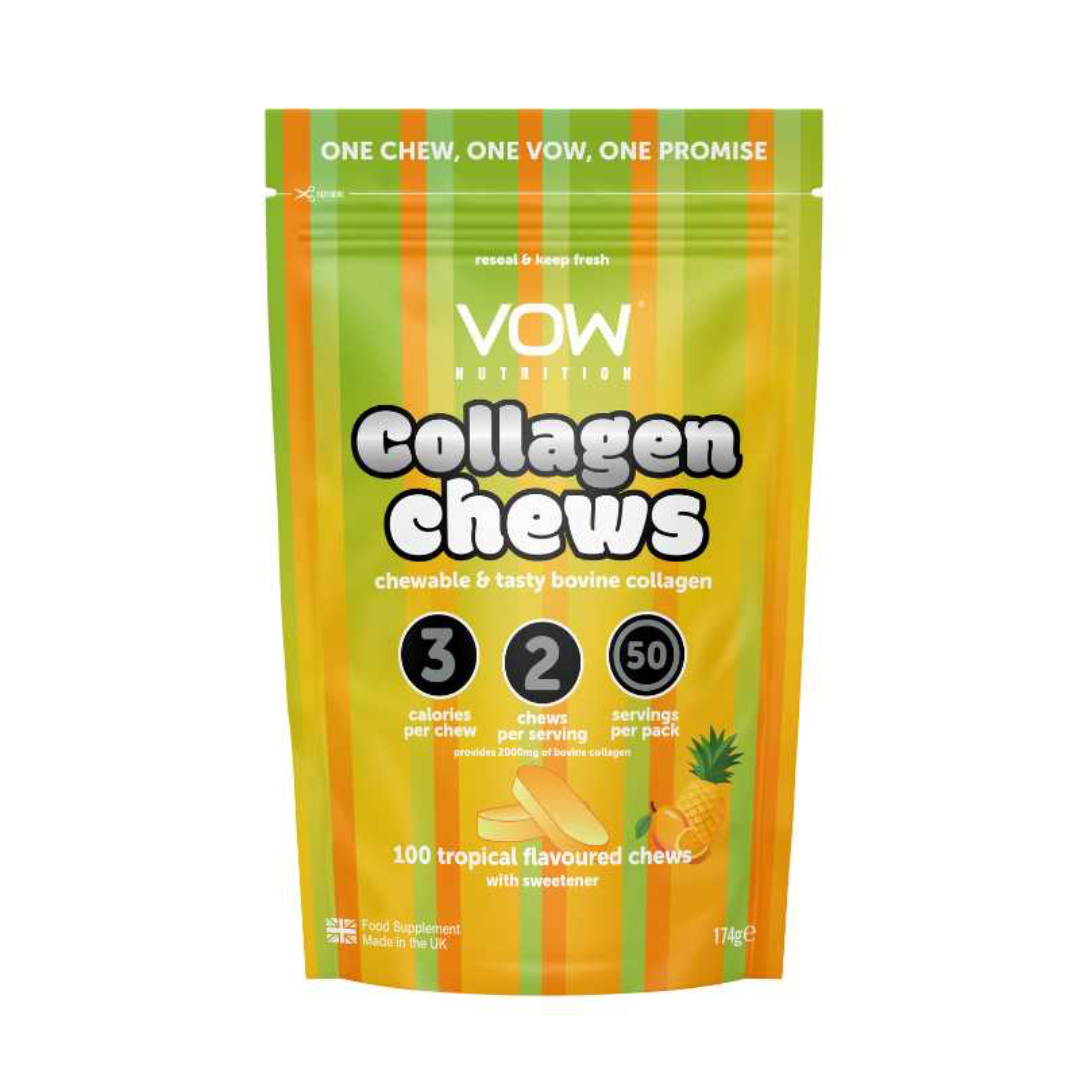 VOW Nutrition Collagen Chews 100 Tabs Tropical packshot