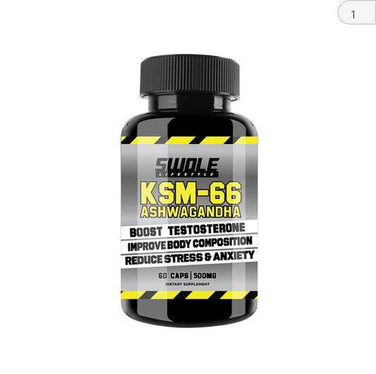SWOLE Lifestyle Ashwagandha KSM-66 60Caps packshot