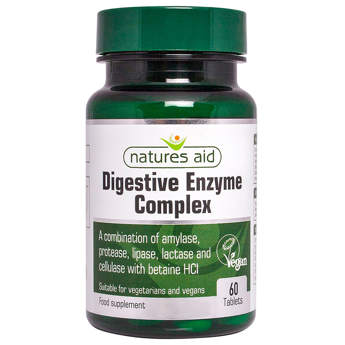 Natures Aid Digestive Enzyme Complex (with Betaine HCI) 60 Tabs — AID005