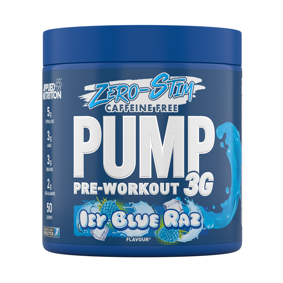 Applied Nutrition Pump 3g Zero 375g - Icy Blue Raz product packaging