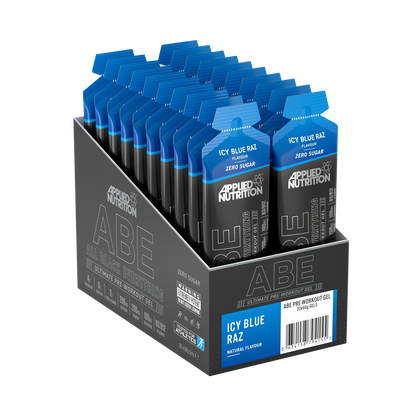 Applied Nutrition ABE (All Black Everything) Pre Workout Gel 20x60g - Icy Blue Raz product packaging