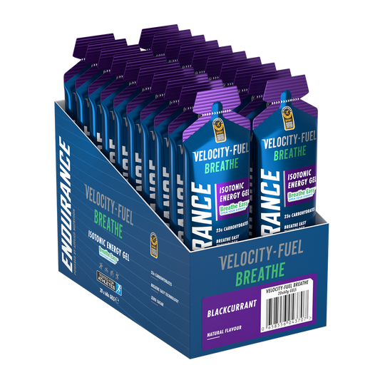 Applied Nutrition Endurance Velocity Breathe Gel 20x60g - Blackcurrant product packaging