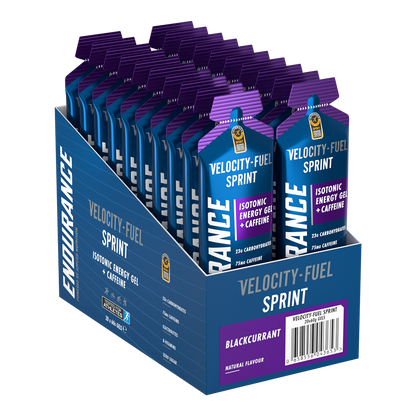 Applied Nutrition Endurance Velocity Sprint Gel 20x60g - Blackcurrant product packaging